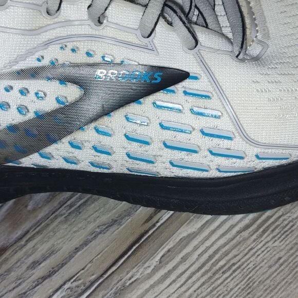 Brooks Adrenaline GTS 21 Road Running Shoes White Blue Black - Picture 6 of 13